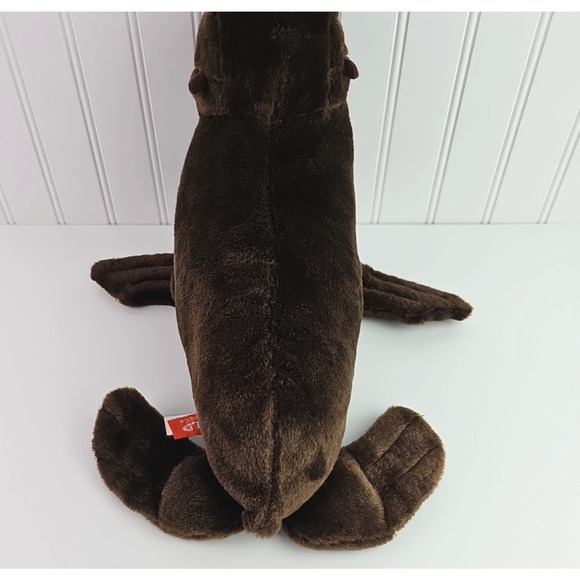 Wild Republic RETIRED Plush Brown Seal Realistic Stuffed Animal Zoo Ocean 14 in - Picture 7 of 12